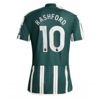 Manchester United Marcus Rashford #10 Fotballklær Bortedrakt 2023-24 Kortermet